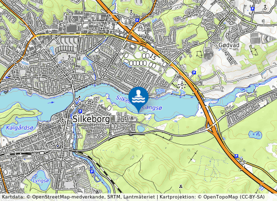 Silkeborg Søcamping på kartan